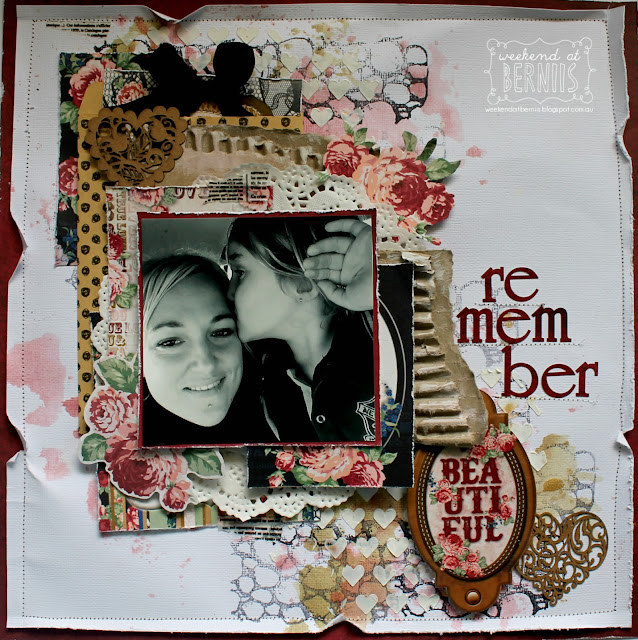 Remember Layout by Bernii Miller for BoBunny using the Love & Lace collection.