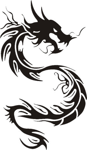 tribal chinese dragon tattoos 02 pictures