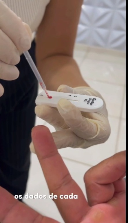 "Teste rápido da Dengue na Farmácia Nova em Roncador"