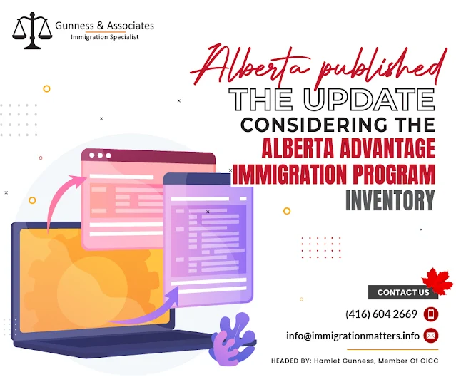 Alberta updated Alberta Advantage Immigration Program inventory