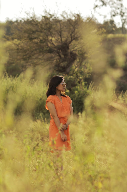 La paz sand dunes, coral H&M  dress, rayban, Ilocos Norte, Philippines