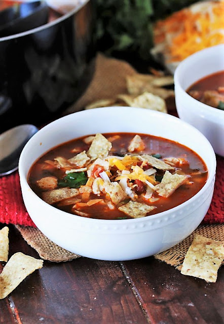 Bowl of Chicken Tortilla Soup Image