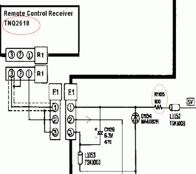 Panasonic TC-21B3EE, TC-2171EE, TC-21B4R шасси M15M (переделка фотоприемника NQ2618)