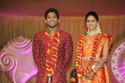 Allu Arjun Reception Photos