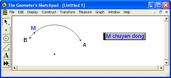 Điều khiển sự chuyển động của điểm M