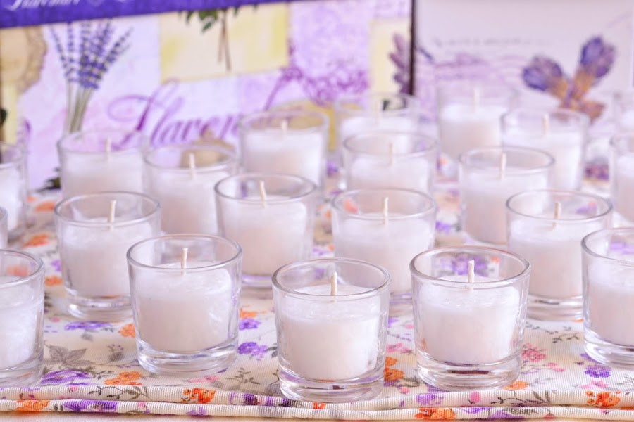wedding favours natural scented candles lavender