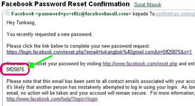 Lupa Password atau Kata Sandi Facebook