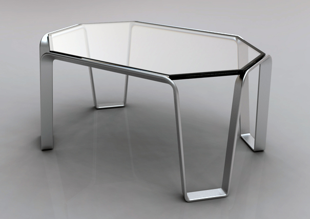 Shaped Alumi-table Design By Alex Sacchetti