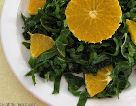 Chard and Kale Salad / www.delightfulrepast.com