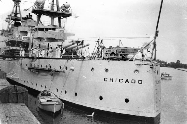 25 March 1941 worldwartwo.filminspector.com USS Chicago Brisbane Australia