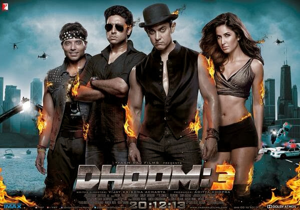 Brand New Poster of Dhoom 3 Ft. Aamir, Katrina, Abhishek, Uday