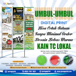 Kualitas Terbaik: Cetak Bendera Umbul-umbul Kain Outdoor