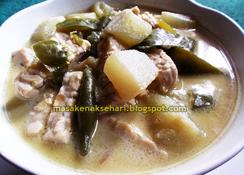 Resep Sayur Lodeh Labu Siam Tempe Kuah Putih