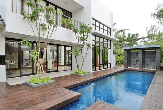 25 Contoh Rumah  Yang Ada  Kolam  Renang  Minimalis  dan Indah