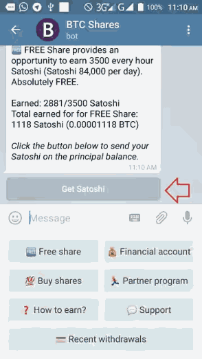 How To Get Free Bitcoin B T C Using Telegram For Free And Its Easy - 