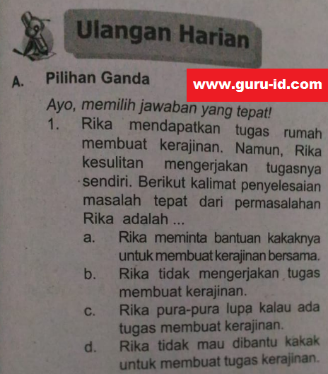 Soal Tematik Kelas 3 Revisi 2018 Tema 4 Dan Kunci Jawaban Info