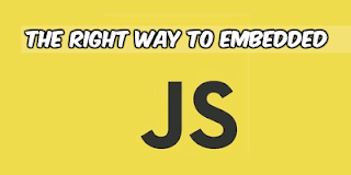 The right way to embedded JavaScript codes without errors