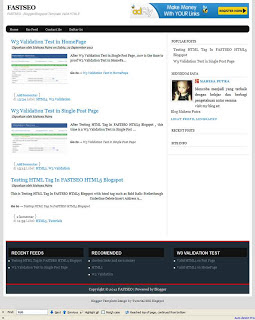 FastSEO Valid HTMl5 Blogger Template 