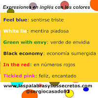 Expresiones en inglés con los colores