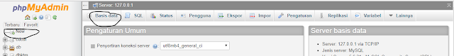  membuat database mysql menggunakan XAMPP Control Panel