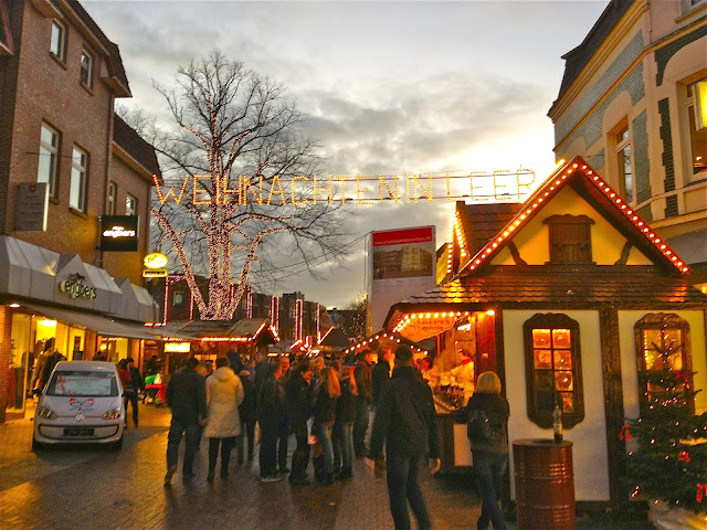 Christmas market 2013 in Leer, Germany.