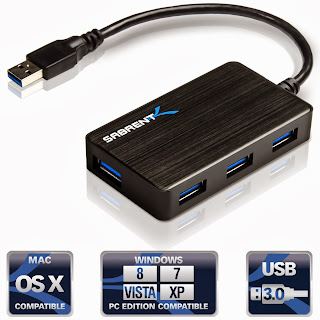 Review Sabrent 4 Port Portable USB 3.0 Hub