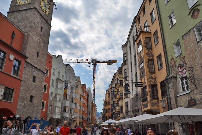 Na wieży widokowej w centrum Innsbrucka