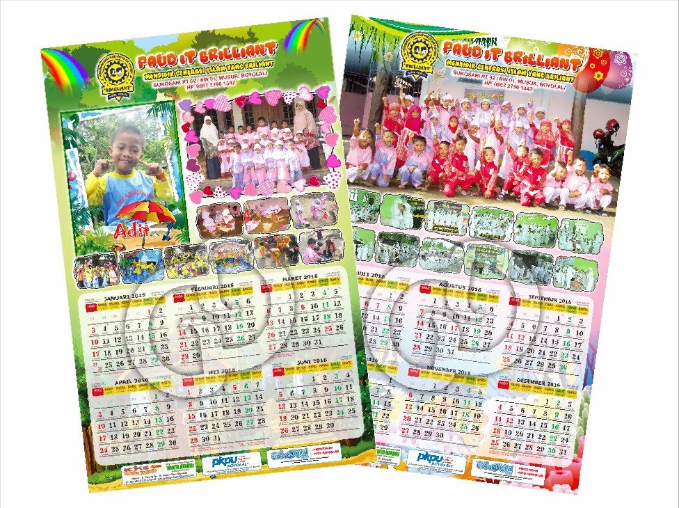 PUSAT CETAK KALENDER  2019 Desain  Kalender  2019 2 Lbr