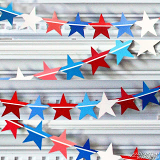 Star Spangled (Paint Chip) Banner by Tricia @ SweeterThanSweets