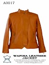 Jaket Kulit Wanita Warna TanW-A0017