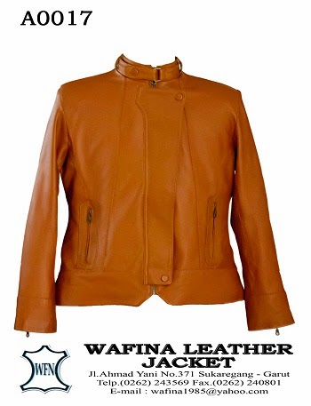 Jaket Kulit Wanita Warna TanW-A0017