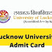 Lucknow University Admit Card 2022 Download @ www.lkouniv.ac.in