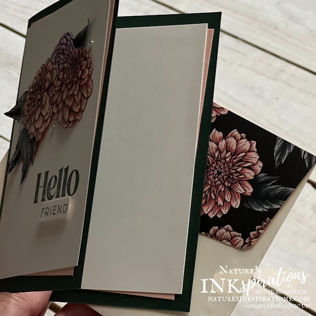 Favored Flowers Friendship card (inside) | Nature's INKspirations by Angie McKenzie