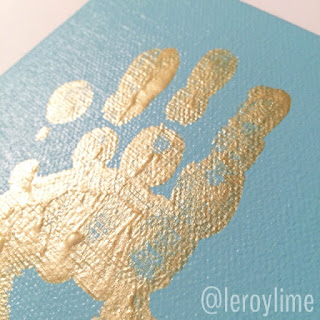 Golden Handprints - Kid Craft - LeroyLime