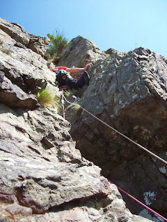 Guy leading Three J's Chimney