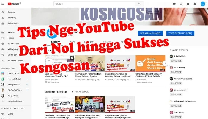 tips youtube