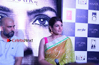 Bollywood Actress Raveena Tandon in Transparent Green Saree at Trailer Launch Of Film Maatr  0023.JPG