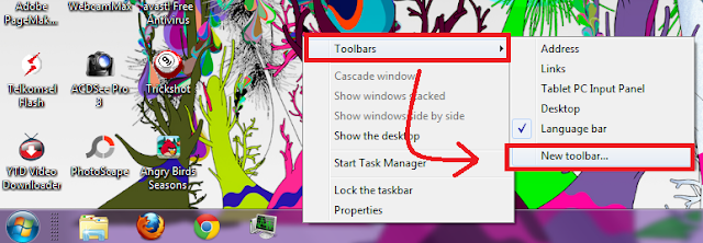 Membuat Icon Program Berada di Tengah Taskbar