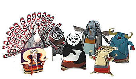 Kung Fu Panda 2 Papercraft