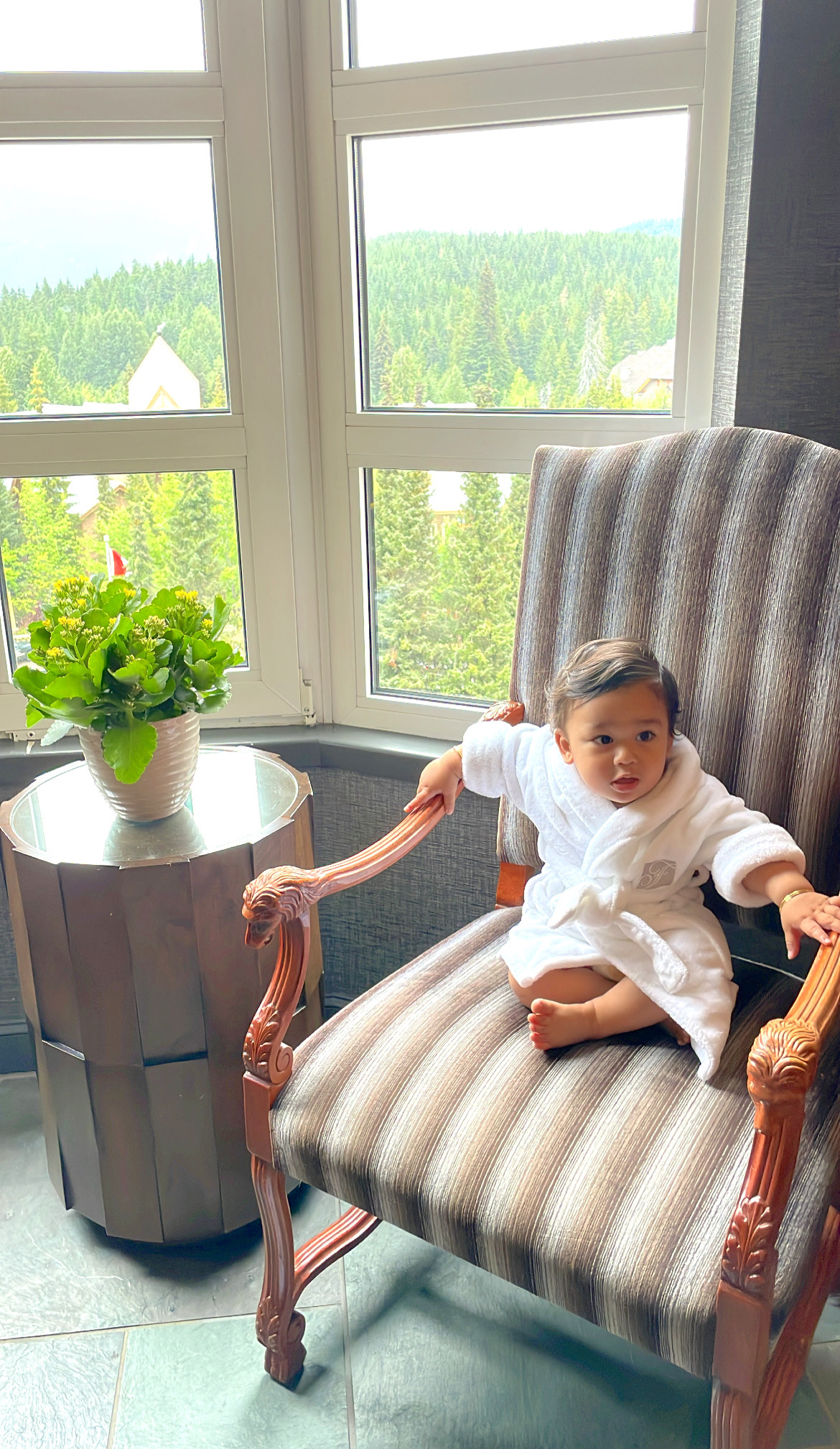 amenities offered by Fairmont hotel a baby robe