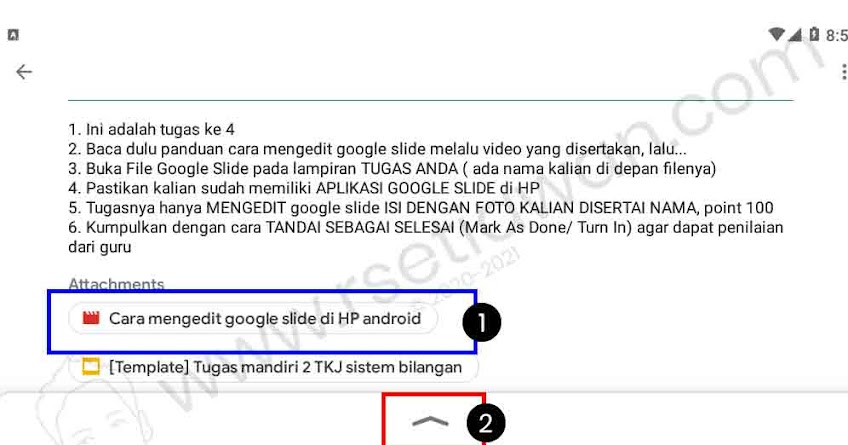 Cara mengedit google slide di HP Android