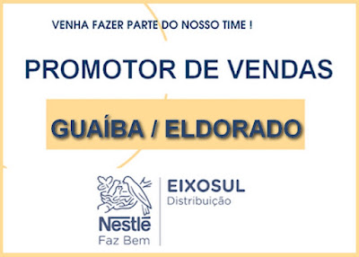 Eixo Sul seleciona PROMOTOR de vendas em Guaíba / Eldorado