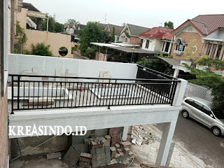 Balkon Besi Minimalis terpasang di Kota Legenda Bekasi