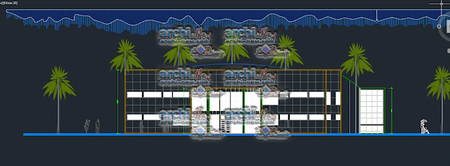 Eastern facade Auditorium dwg 