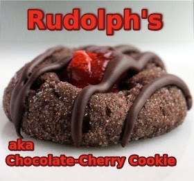 Rudolph's aka Choc-Cherry Cookies