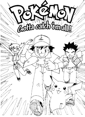 Pokemon Coloring Sheets on Pokemon Ash Colouring Pages