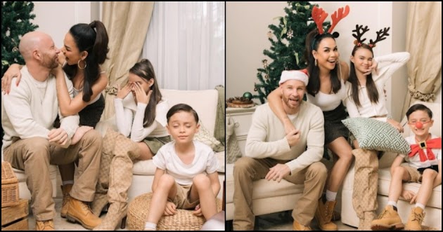 Melaney Ricardo dan Keluarga Jalani Pemotretan untuk Sambut Natal, Kompak Pakai Busana Putih
