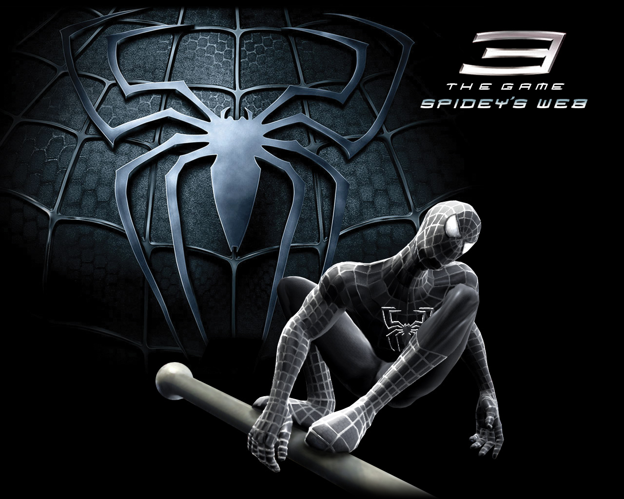 black spiderman wallpaper 2