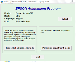  How to Reset Epson Artisan 720 Reset Program DOWNLOAD