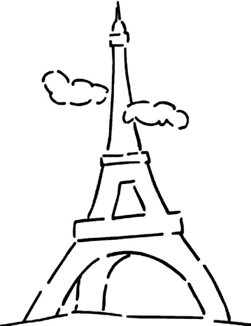 coloriage tour eiffel pour enfants